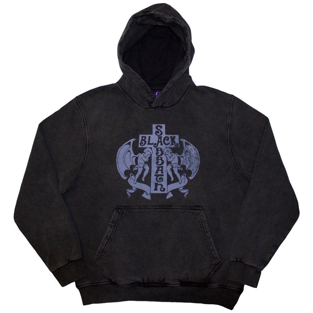 【予約商品】 BLACK SABBATH ブラックサバス (OZZY OSBOURNE 追悼 ) - Angels / Stone Wash / Charcoal Grey / パーカー・スウェット / メンズ - PGS